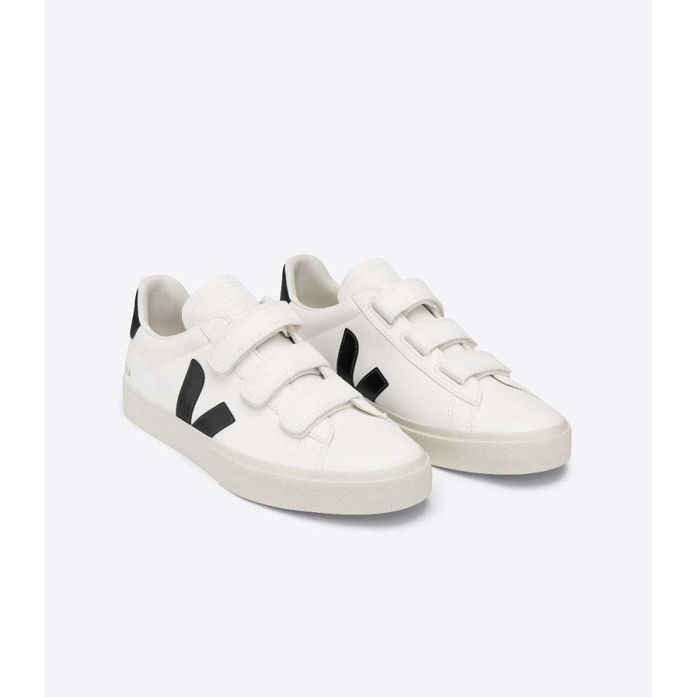 Men's Veja RECIFE CHROMEFREE Shoes White/Black | SG 197BEX